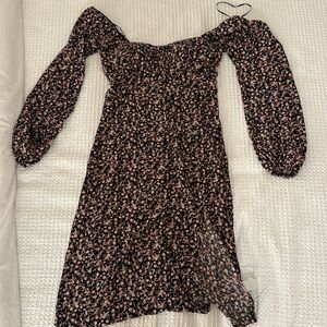 Off the shoulder printed dress